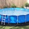vidaXL Tăietor pentru sol, Piscină Negru &Oslash;610 cm, fabricat din material non-woven, rotund.