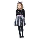 Costum pisica Lulu KidMania&reg; pentru fete 4-6 ani 115-128 cm