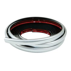 Banda ornament crom adeziva profil L - 5m x 15mm Garage AutoRide foto