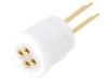 Soclu Tranzistoare TO18 THT Aurit PTFE 4 PIN