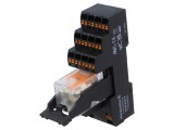 Releu 4PDT pentru şină DIN 24VDC
