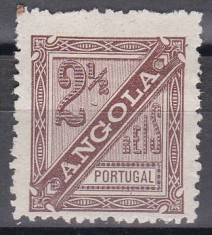 Angola 1893 - Timbru de ziar, Stare F. Bună, Șarnieră, MH