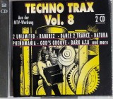 Various &lrm;&ndash; Techno Trax Vol. 8 VG+ / NM dublu cd house electronica ZYX Germania 1993