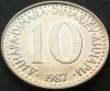 Moneda 10 DINARI / DINARA - RSF YUGOSLAVIA, anul 1987 *cod 1537 = A.UNC, Europa