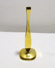 Bronz lustruit.Vaza Art Deco din anii &amp;#039;70,lucrata manual.Impecabila foto