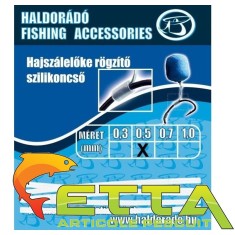Haldorado - Tub silicon fixare inaintas fir de par 0,5mm 1buc/plic