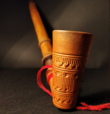 Veche Pipa din ceramica Mare Secolul XIX Lulea Okazie foto