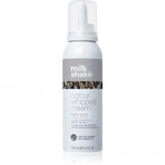 Milk Shake Colour Whipped Cream spuma tonica pentru toate tipurile de păr Light gray 100 ml