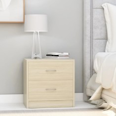 vidaXL Noptiere, 2 buc., stejar sonoma, 40x30x40 cm, lemn prelucrat 801042