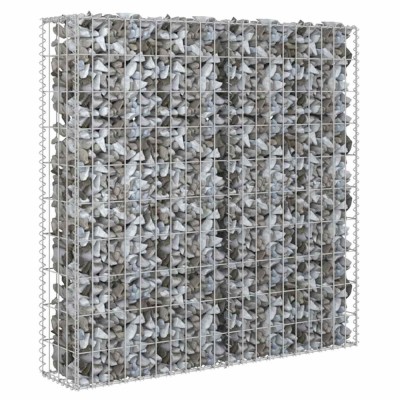 Perete gabion cu capace, 80 x 20 x 100 cm, otel galvanizat foto