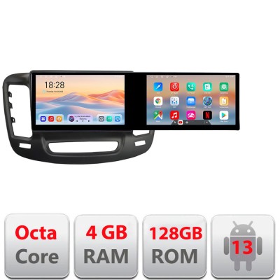 Navigatie Chrysler 200 2015-2019 Edotec 2 ecrane 8 core 4+128 21.6 inch Incell android Wifi 5Ghz gps internet Kit-200C CarStore Technology foto