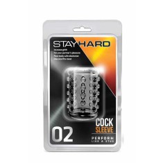 Stay Hard Cock Sleeve 02 Clear - Manșon Penis pentru Stimulare Extinsă, 5 cm