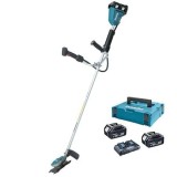 Coasa electrica cu acumulator Makita DUR365UZ+, 2 acumulatori 18 V 5 Ah, incarcator rapid, 6500 RPM