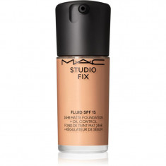 MAC Cosmetics Studio Fix Fluid SPF 15 24HR Matte Foundation + Oil Control machiaj cu efect matifiant SPF 15 culoare NC27 30 ml