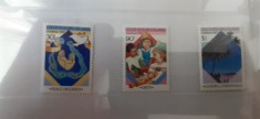 Cocos-Craciun 1987 ,arta,pictura- serie completa, nestampilat -MNH (W1)