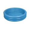 Piscina gonflabila copii, 147x33 cm, vinil albastru, 3 inele, rotunda, 340L, Diametru 147cm