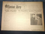 ZIARUL ROMANIA LIBERA 17 MAI 1953 DECORAREA LUI GHEORGHE APOSTOL