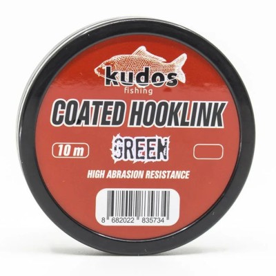 Kudos Coated Hooklink Green 10m 35lb foto