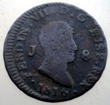 B.685 SPANIA FERDINAND VII 8 MAREVEDIS 1816 J