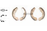 Set saboti frana Chevrolet Aveo, Aveo Kalos, Spark; Daewoo Kalos; Opel Karl Motor 1.0, 1.0 LPG, 1.2, 1.2 LPG, 1.3 D, 1.4, 1.4 16V, 1.4 CNG, 1.5,