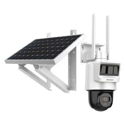 Camera PT IP, 2MP, 4G, 2.8mm, IR 30m, Audio, PIR+Radar, Panou solar, Acumulator - HIKVISION DS-2DE2C200IWG-K-4G-C05S10-2.8mm foto