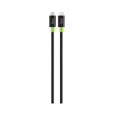 Cablu Date si Incarcare USB Type-C la Lightning Goui Classic, 1 m, Negru G-CLASSICC94BK foto