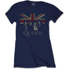 Tricou Dama Queen: Vintage Union Jack foto