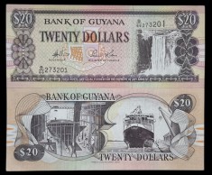 GUYANA 20 DOLLARS 2006 UNC [1] P- 30d , necirculata