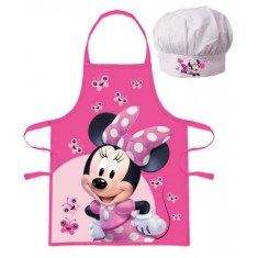 Set sort si boneta de bucatarie pentru copii Minnie Mouse foto