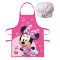 Set sort si boneta de bucatarie pentru copii Minnie Mouse