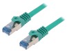 Cablu patch cord Logilink Cat6a LSZH verde, S/FTP, 1.5m, CQ3045S