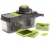 Razatoare Multifunctionala Legume Fructe cu Recipient si Capac Etans, Protectie, Inox si Plastic