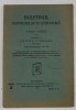 BULETINUL INSTITUTULUI DE LITERATURA PE 1921 -1922 , PARTEA II : CRITICA LITERARA , FASCICULA I , BULETINELE 10 -13 , APARUTA 1924