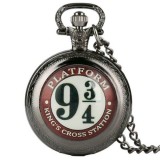 Cumpara ieftin Ceas Buzunar Negru - HARRY POTTER - Platforma 9 3/4