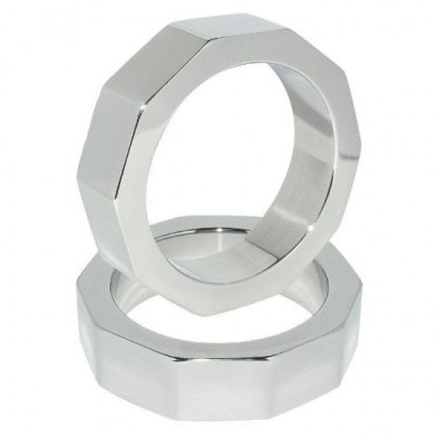 METAL HARD - PENIS AND TESTICLE NUT RING 50 MM foto