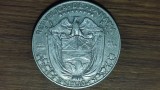 Panama - moneda de colectie rara argint 900 - 1/2 medio balboa 1930 - calitate impecabila ! valoare catalog mare !