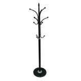 Cuier metal marmura neagra Belvin 37x37x175 cm