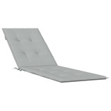Cumpara ieftin Perna de sezlong, melanj gri deschis, (75+105) x 50 x 4 cm textil