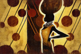 Tablou canvas Africa retro vintage arta97, 75 x 50 cm