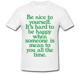 Cumpara ieftin Tricou &quot; Fii dragut cu tine insuti! &quot;