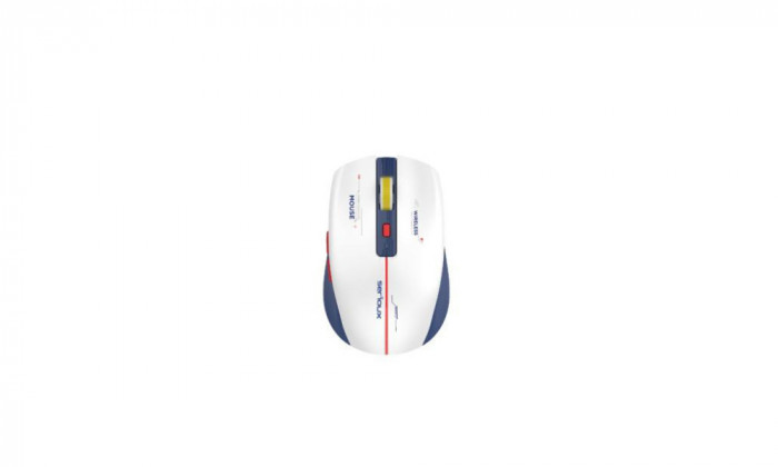 Mouse Serioux Flow 207 Wireless, reincarcabil USB-C, Albastru, senzor: Optic, DPI: 800/1200/ 1600, conexiune: Dongle USB 2,4 GHz, banda de frecventa: