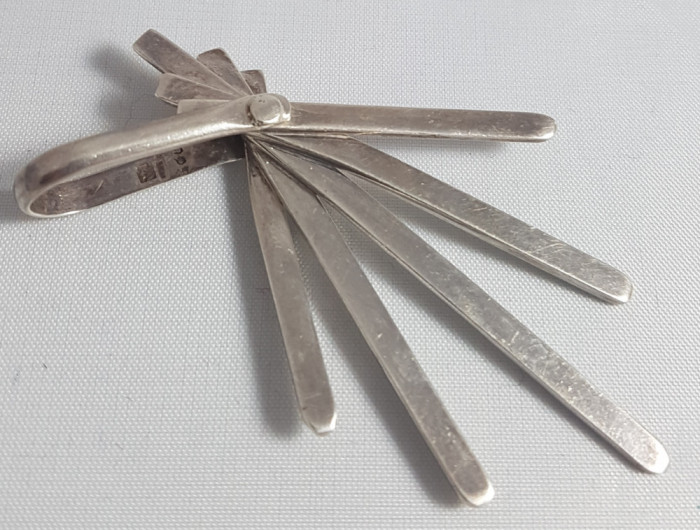 Pandantiv vintage din argint model deosebit manufacturat