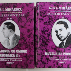 GIB I. MIHAESCU - SCRIERI ESENTIALE , VOLUMELE I - II , CARTE DE FORMAT MIC , 2007