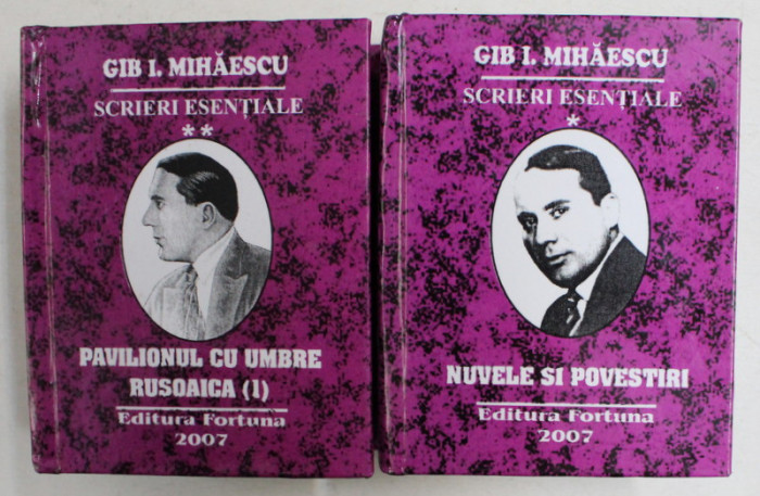 GIB I. MIHAESCU - SCRIERI ESENTIALE , VOLUMELE I - II , CARTE DE FORMAT MIC , 2007