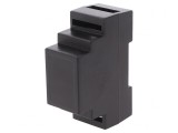 Carcasă ABS Neagră pentru Șină DIN 88x34x62mm, KRADEX