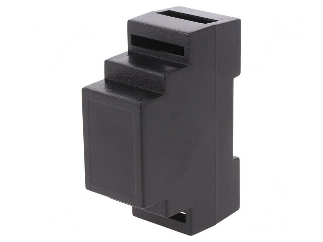 Carcasă ABS Neagră pentru Șină DIN 88x34x62mm