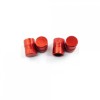Capace Valve Jante Auto ALM, Rosii, Set 4 Bucati
