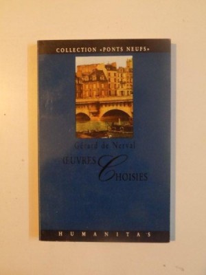 OUVRES CHOISIES de GERARD DE NERVAL , 1995 foto