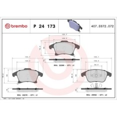 Placute frana Ford Galaxy 3 (Ck) 01.15-, Galaxy Mk 3 Van (Ck) 03.19-, Mondeo 5 Liftback (Ce) 09.14-, Mondeo 5 Saloon (Cd) 09.12-, Mondeo 5 Turnier (C