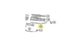 Ornament protectie bara fata Volkswagen Phaeton (3D2), 2011-03.2016, partea Dreapta, cromat